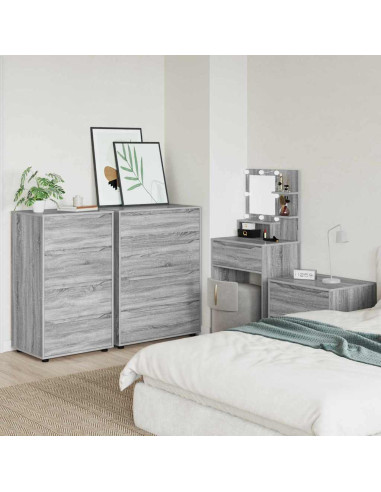 Armadi di Stoccaggio 2 pcs Grigio Sonoma 60 x 48 x 105 cm