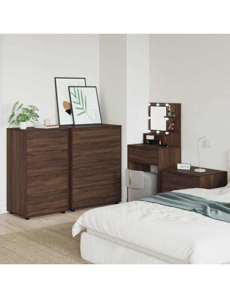 Armadi di Stoccaggio 2 pcs Rovere Marrone 60 x 48 x 105 cm