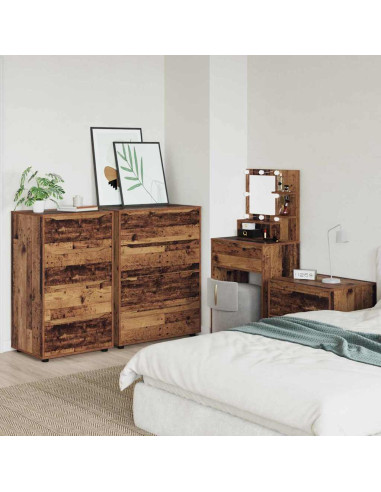 Armadi di Stoccaggio 2 pcs Legno vecchio 60 x 48 x 105 cm