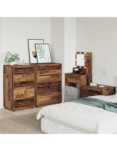 Armadi di Stoccaggio 2 pcs Legno vecchio 60 x 48 x 105 cm