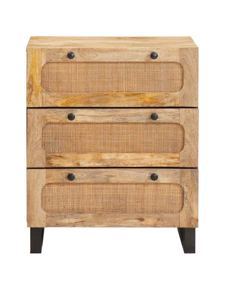 Credenza Marrone 60 x 33 x 75 cm Legno di mango massello