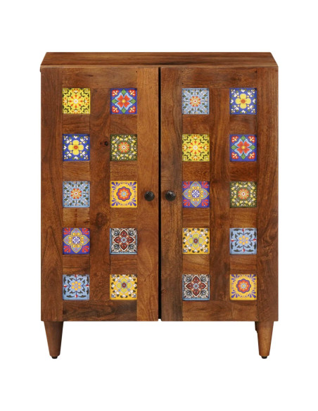 Credenza Noce 60 x 33 x 75 cm Legno di mango massello