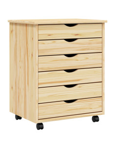 Armadietto Rotolante con Cassetti MOSS Vernice trasparente 2