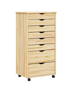 Armadietto Rotolante con Cassetti MOSS Vernice trasparente 2