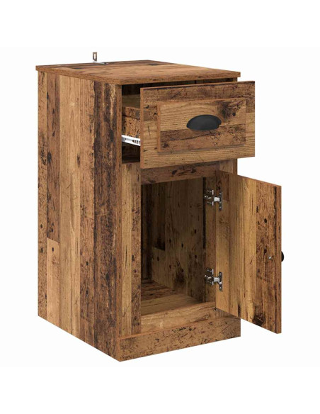 Mobile laterale Legno vecchio 40 x 50 x 75 cm Legno multistrato