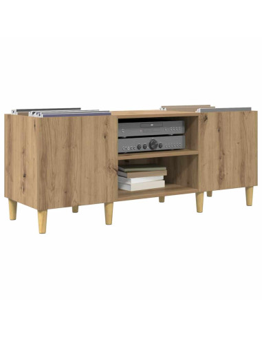 Mobile porta vinili Rovere artigianale 121 x 38 x 48 cm