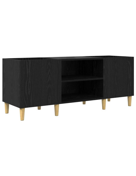 Mobile porta vinili Rovere Nero 121 x 38 x 48 cm