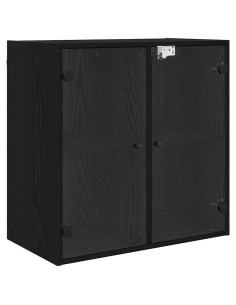 Armadietto a muro Rovere Nero 68 x 37 x 68,5 cm 2