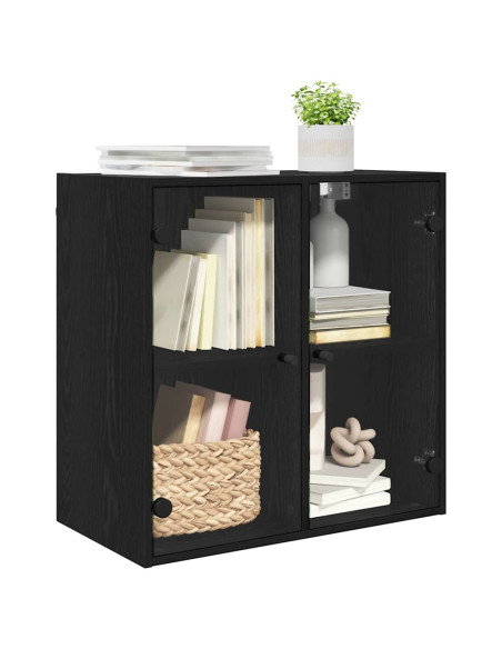 Armadietto a muro Rovere Nero 68 x 37 x 68,5 cm