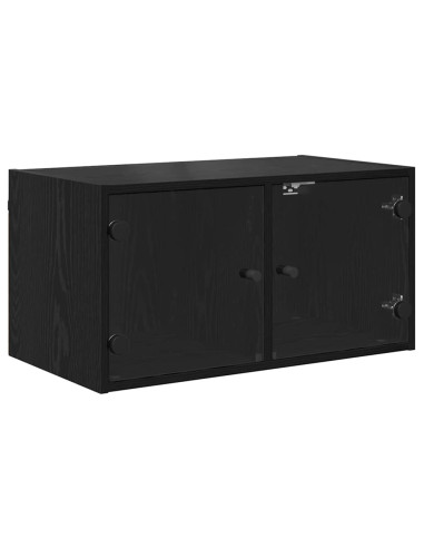Armadietto a muro Rovere Nero 68 x 37 x 35 cm Legno multistrato