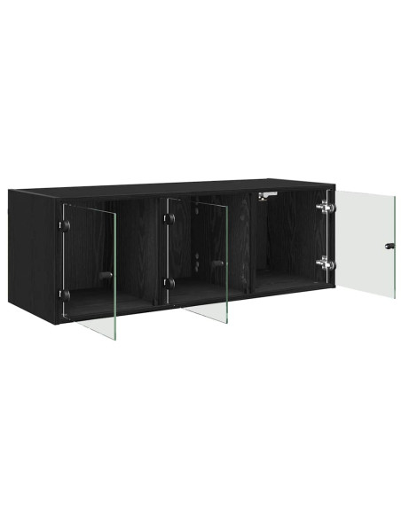 Armadietto a muro Rovere Nero 102 x 37 x 35 cm