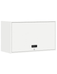 Armadio a muro per garage Bianco 90 x 40 x 53 cm 2