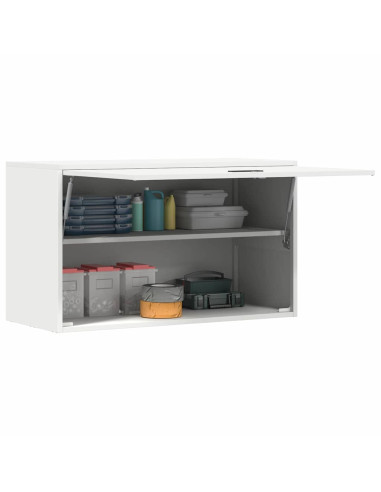Armadio a muro per garage Bianco 90 x 40 x 53 cm