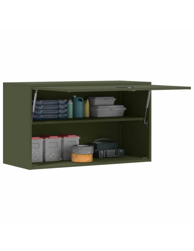 Armadio a muro per garage Oliver verde 90 x 40 x 53 cm