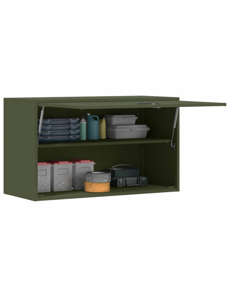 Armadio a muro per garage Oliver verde 90 x 40 x 53 cm
