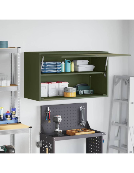 Armadio a muro per garage Oliver verde 90 x 40 x 53 cm
