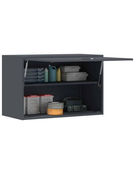 Armadio a muro per garage Antracite 80 x 40 x 53 cm