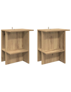 Tavolino da salotto 2 pcs Rovere Artigianale 40 x 30 x 49 cm