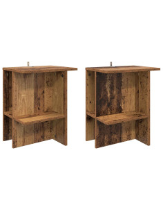 Tavolino da salotto 2 pcs Legno antico 40 x 30 x 49 cm