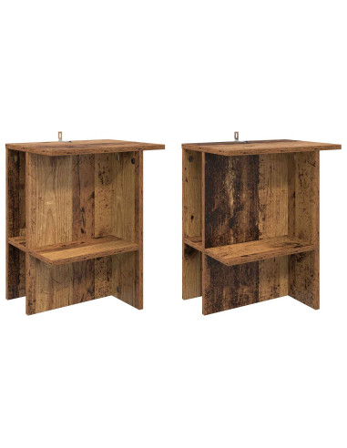 Tavolino da salotto 2 pcs Legno antico 40 x 30 x 49 cm
