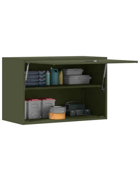 Armadio a muro per garage Oliver verde 80 x 40 x 53 cm
