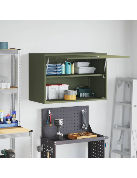 Armadio a muro per garage Oliver verde 80 x 40 x 53 cm