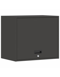 Armadio a muro per garage Nero 60 x 40 x 53 cm 2