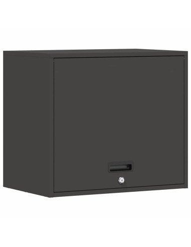 Armadio a muro per garage Nero 60 x 40 x 53 cm