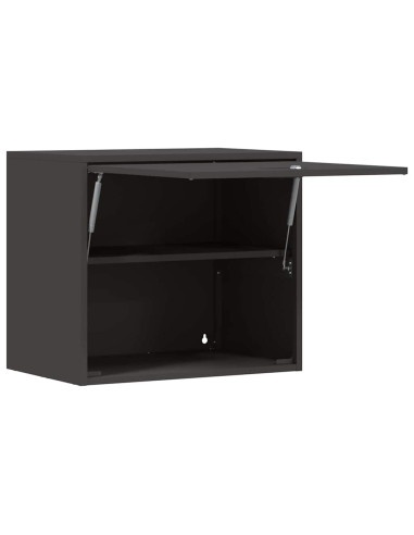 Armadio a muro per garage Nero 60 x 40 x 53 cm