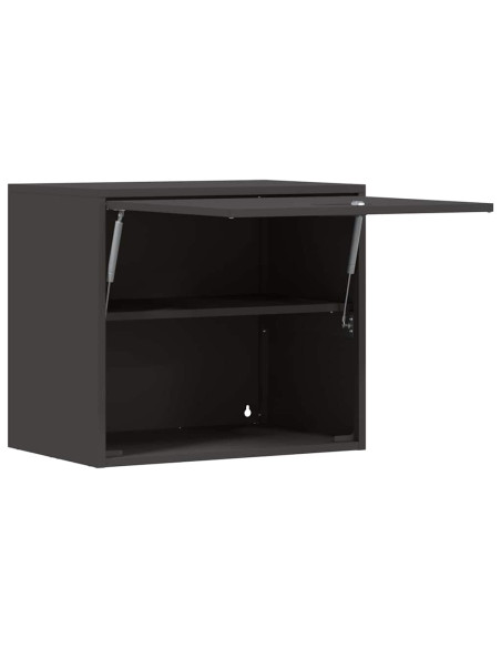Armadio a muro per garage Nero 60 x 40 x 53 cm