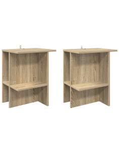 Tavolino da salotto 2 pcs Rovere Sonoma 40 x 30 x 49 cm