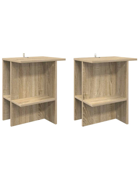 Tavolino da salotto 2 pcs Rovere Sonoma 40 x 30 x 49 cm