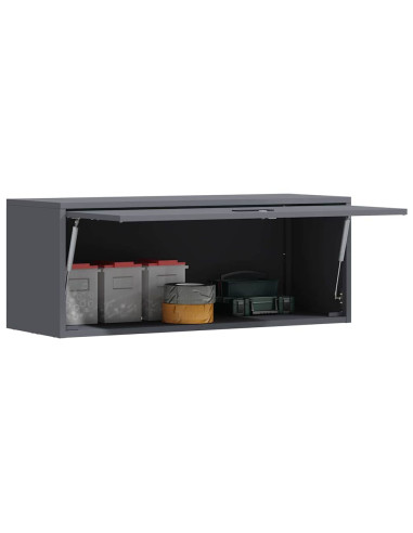 Armadio a muro per garage Antracite 90 x 33 x 35 cm
