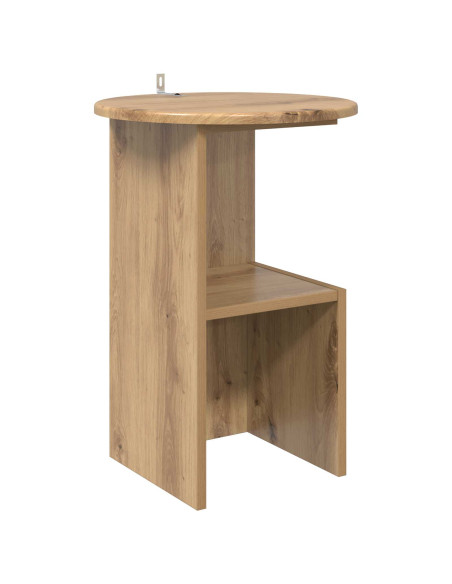 Tavolo laterale Rovere Artigianale Ø 39,5 x 55 cm