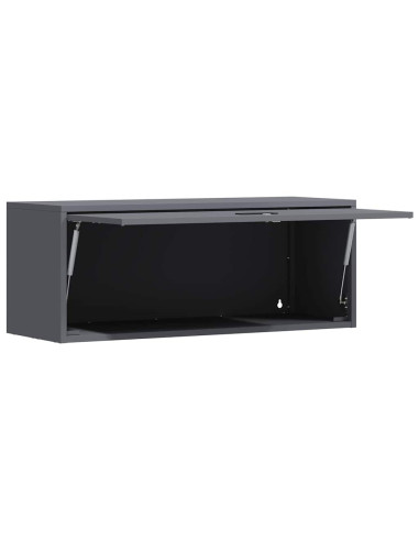 Armadio a muro per garage Antracite 90 x 33 x 35 cm