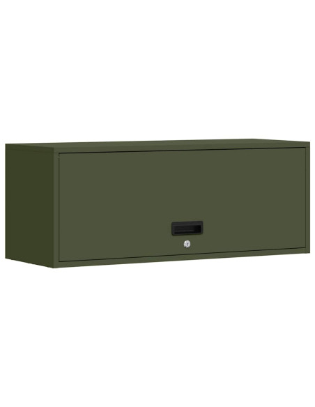Armadio a muro per garage Oliver verde 90 x 33 x 35 cm