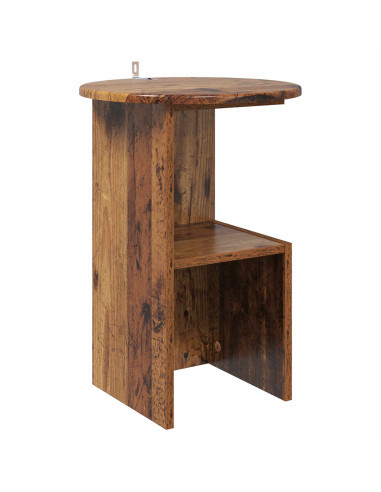 Tavolo laterale Legno antico Ø 39,5 x 55 cm