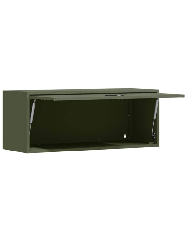 Armadio a muro per garage Oliver verde 90 x 33 x 35 cm