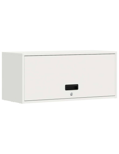 Armadio a muro per garage Bianco 80 x 33 x 35 cm