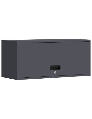 Armadio a muro per garage Antracite 80 x 33 x 35 cm