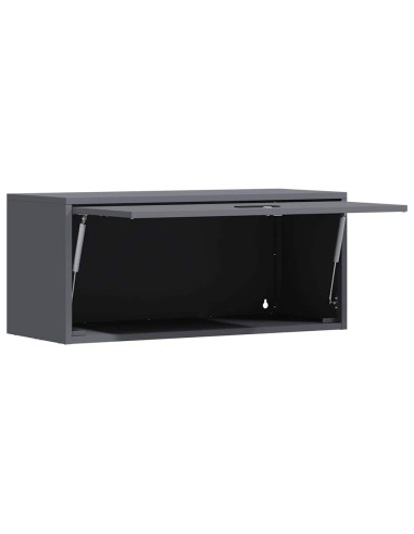 Armadio a muro per garage Antracite 80 x 33 x 35 cm