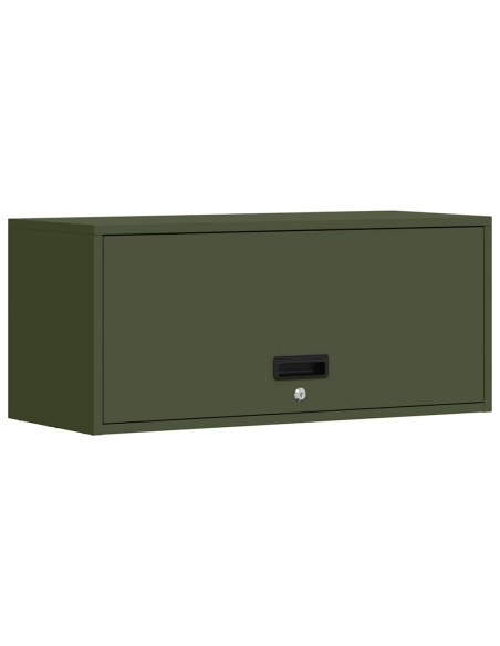 Armadio a muro per garage Oliver verde 80 x 33 x 35 cm