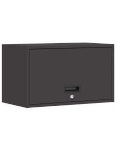 Armadio a muro per garage Nero 60 x 33 x 35 cm 2