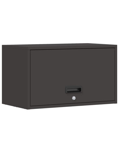 Armadio a muro per garage Nero 60 x 33 x 35 cm