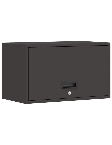 Armadio a muro per garage Nero 60 x 33 x 35 cm