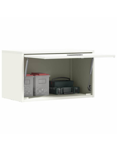 Armadio a muro per garage Bianco 60 x 33 x 35 cm