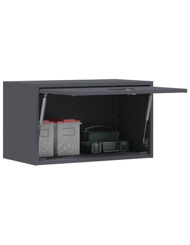 Armadio a muro per garage Antracite 60 x 33 x 35 cm