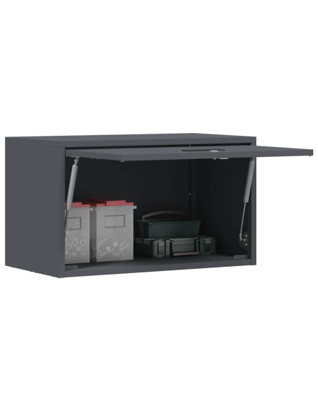 Armadio a muro per garage Antracite 60 x 33 x 35 cm