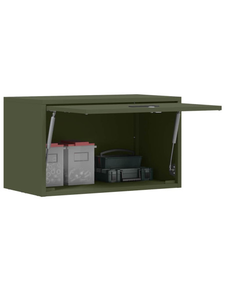 Armadio a muro per garage Oliver verde 60 x 33 x 35 cm