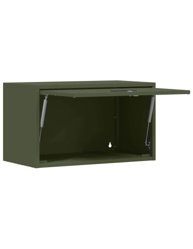 Armadio a muro per garage Oliver verde 60 x 33 x 35 cm